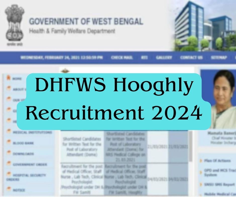 DHFWS Hooghly Recruitment 2024