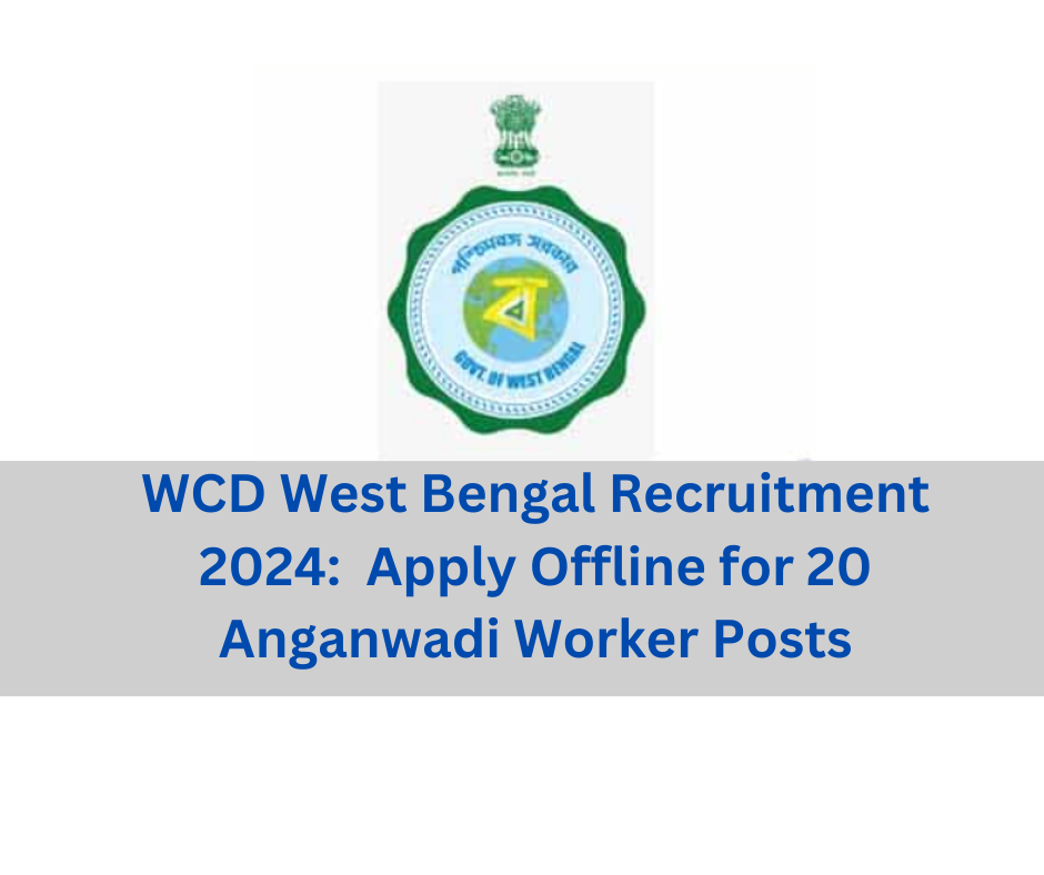 WCD West Bengal Recruitment