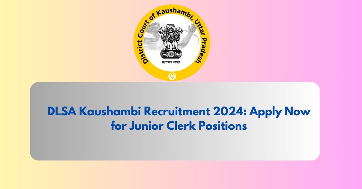 DLSA Kaushambi Recruitment